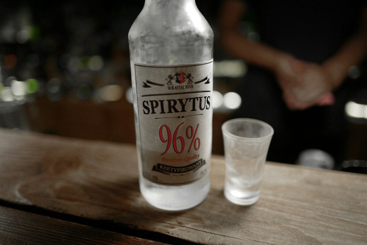 Butelka spirytusu 96 procent